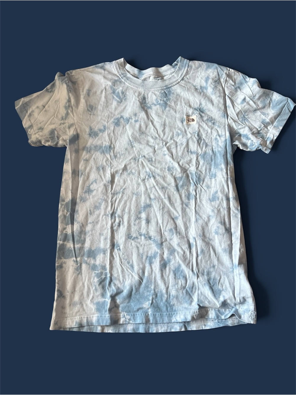 Light Blue Tie-Dye T-Shirt - North Face